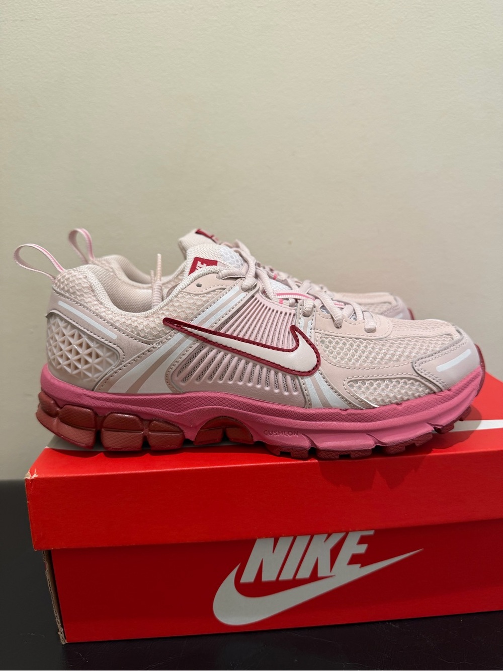 NIB Big Kid GS 7Y/8.5Women Nike Vomero 5  HF6998-601 Silt Red/Peony/Team Crimson
